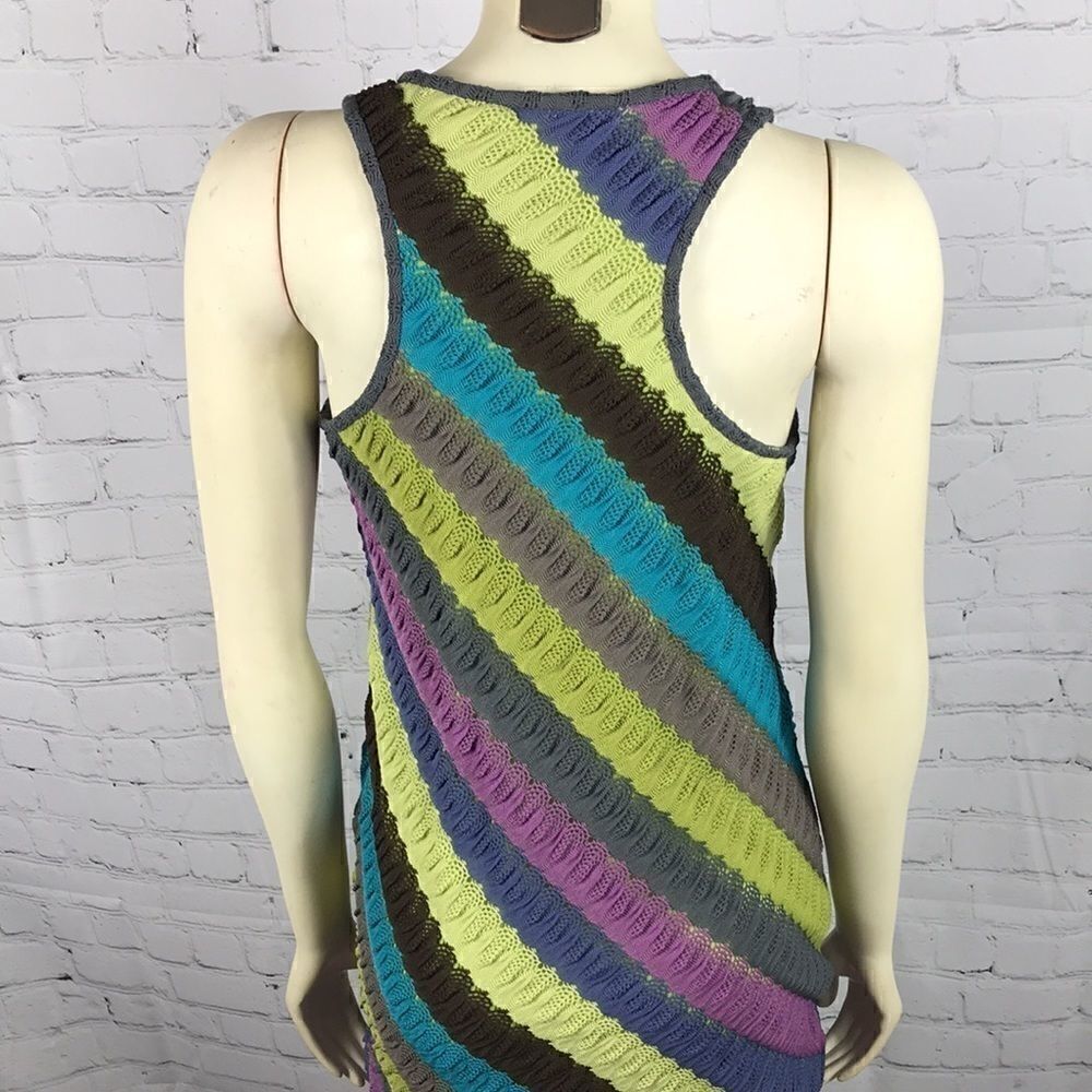 Muse Unique Knit Crochet Dress lined EUC size 8 - Picture 3 of 7
